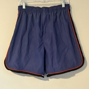 Islander Navy Blue Swim Trunks with Orange Trim – Size Medium